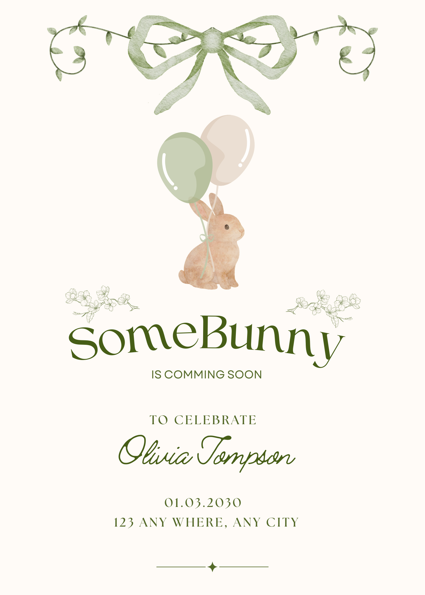 SomeBunny Boy Invitation